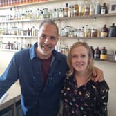 Yotam Ottolenghi and food and drink editor Rosalind Erskine at the Woven lab in Leith