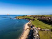 An aerial image of the Glen Golf Club, where a Special General Meeting is being held next week to discuss a proposal by Ancient Links Golf Company to take on the management of the popular East Lothian venue