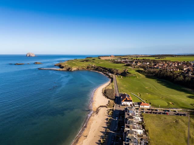 An aerial image of the Glen Golf Club, where a Special General Meeting is being held next week to discuss a proposal by Ancient Links Golf Company to take on the management of the popular East Lothian venue