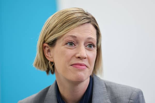 Deputy First Minister Jenny Gilruth on a visit to NHS Fife Home Hub