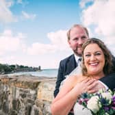 Lori-Mark Quate and his late wife Jacqui, who died along with the couple's baby daughter, Olivia, in childbirth. Picture: Daniel Rannoch.