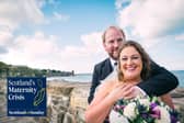 Lori-Mark Quate and his late wife Jacqui Hunter, who died giving birth to their stillborn daughter, Olivia. 