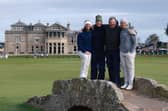 Richemont Johann Rupert, second right, pictured with Tommy Fleetwood, Ogden Phipps II and Aldrich Potgieter on the Swilcan Bridge during the final round of last year’s Alfred Dunhill Links Championship 