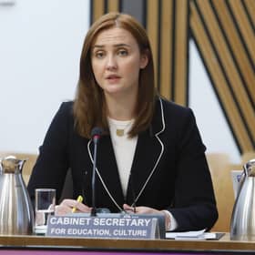 Education Secretary Mairi McAllan at a Holyrood committee (Andrew Cowan/Scottish Parliament/PA)