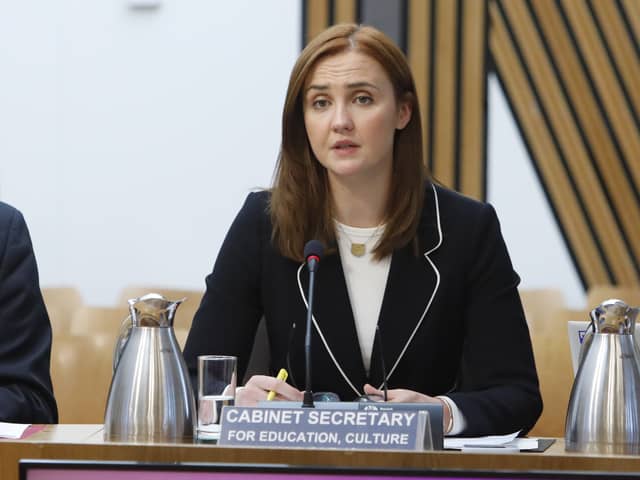 Education Secretary Mairi McAllan at a Holyrood committee (Andrew Cowan/Scottish Parliament/PA)