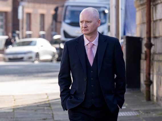 Graeme Dott outside court
