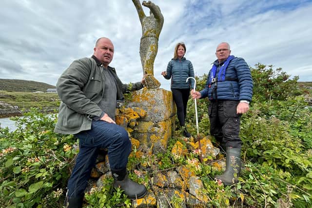 Members of the fundraising group Michael MacKinnon, Theresa Irving, and Michael MacNeil. Picture: Iagan MacNeil
