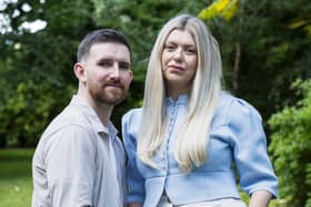 Julie Keegan and Angus McLean lost their three day old son, Mason,  after a series of failings in his care under NHS Greater Glasgow and Clyde health board. Picture: Lisa Ferguson
