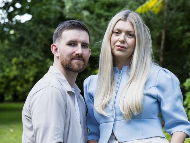 Julie Keegan and Angus McLean lost their three day old son, Mason,  after a series of failings in his care under NHS Greater Glasgow and Clyde health board. Picture: Lisa Ferguson