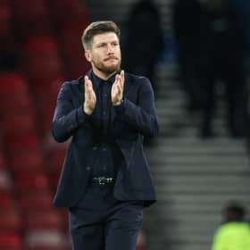 Scotland head coach Sebastien Pocognoli at full time after the 3-0 defeat to Switzerland at Hampden.
