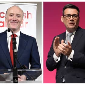 Scottish Labour leader Michael Marra and Prime Minister Andy Burnham.