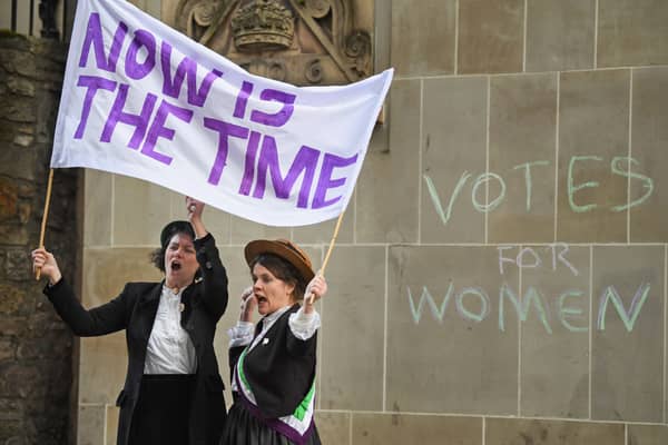A century ago, Suffragettes campaigned successfully for women's right to vote. Today, many people think 'why bother' (Picture: Jeff J Mitchell)