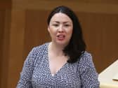Monica Lennon in the Scottish Parliament