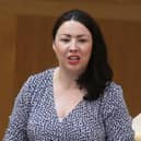 Monica Lennon in the Scottish Parliament