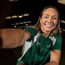 Hibs striker Kyah Simon.