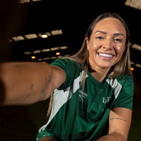 Hibs striker Kyah Simon.