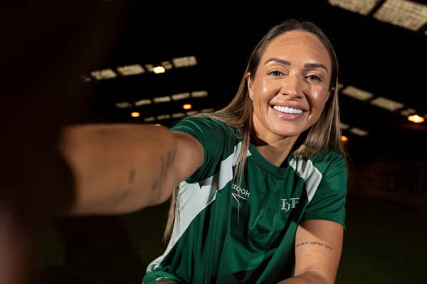 Hibs striker Kyah Simon.