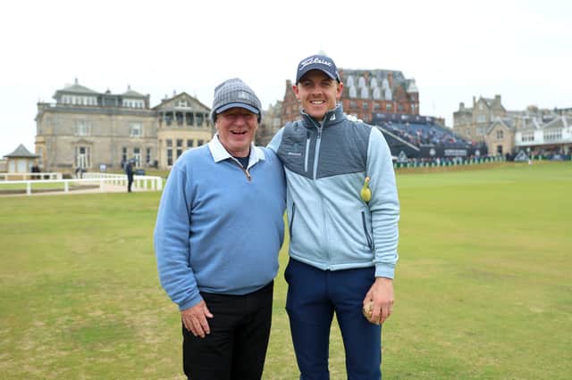 Martin Gilbert and and Grant Forrest, pictured at St Andrews in 2024, are joining forces again in 25th edition of the Alfred Dunhill Links Championship
