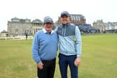 Martin Gilbert and and Grant Forrest, pictured at St Andrews in 2024, are joining forces again in 25th edition of the Alfred Dunhill Links Championship 