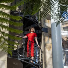 Regius keeper Professor Julia Knights at the reopening of the Palm Houses. Pic: Lisa Ferguson