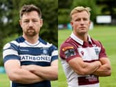 Heriots' Ruaridh Leishman (left) and Watsonians' Murray Scott (right) (Pics: SNS)
