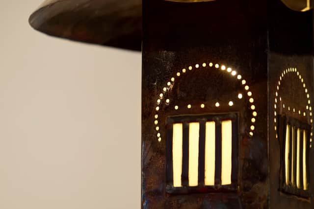The Rennie Mackintosh lantern is expected to fetch between £20,000 - £30,000 at auction