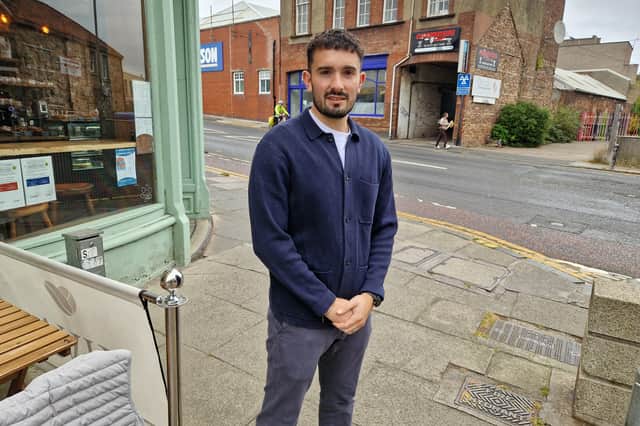 Former Hibs starlet Alex Harris now works at Aegon and plays part-time for Berwick Rangers.