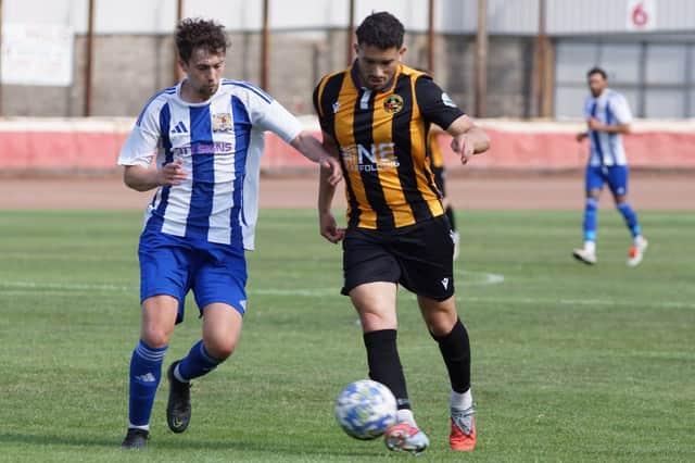 Alex Harris, pictured in action for Berwick Rangers.