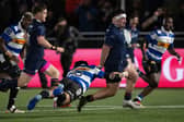 Edinburgh's Jerry Blyth-Lafferty on the attack in the United Rugby Championship win over the DHL Stormers at Hive Stadium.