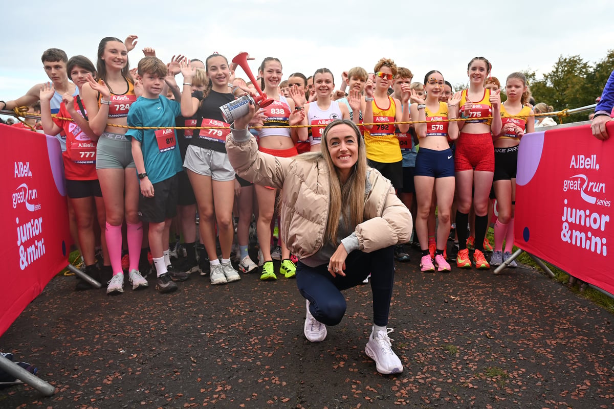 In pictures: Great Scottish Run 2026 Junior runners descend on Glasgow - see if you can spot yourself