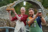 Winners Gina Saarberg and Rob Reid