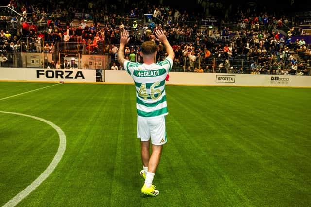 Aiden McGeady was on target for Celtic in their Tennent's Sixes cup final victory over Rangers on Sunday night.