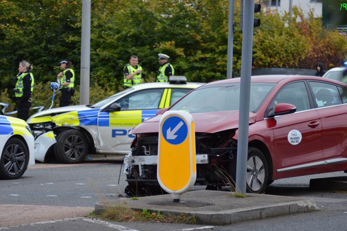 Two teen boys arrested after Edinburgh police chase ends in multi-vehicle crash