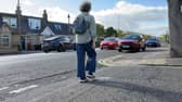 In this situation, the pedestrian has right of way, not the car (Picture: Andrew O'Brien)