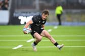 George Horne in action during the BKT United Rugby Championship match between Glasgow Warriors and Ulster at Scotstoun Stadium.
