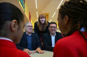 Andy Burnham, seen with Keir Starmer on a visit to a primary school in April, seems set to repeat some of his predecessor's mistakes (Picture: Paul Ellis/WPA pool)