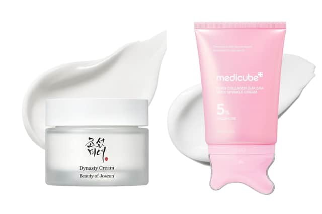 Beauty of Joseon Dynasty Cream  and Medicube PDRN Collagen Gua Sha Neck Wrinkle Cream
