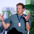 Sam Heughan at Wigtown Book Festival.