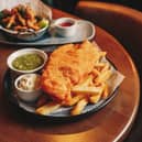 Irn Bru fish and chips in the Bruntsfield Hotel
