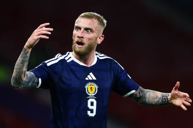 Oli McBurnie remains on zero goals after 20 Scotland caps.