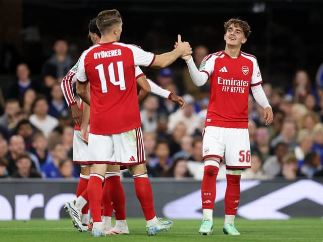 Max Dowman, right, has found first-team detail at Arsenal limited this season.