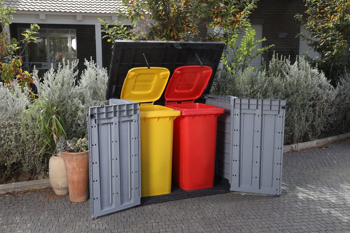 This Keter garden storage unit hides two wheelie bins and is £65 cheaper for Prime Day