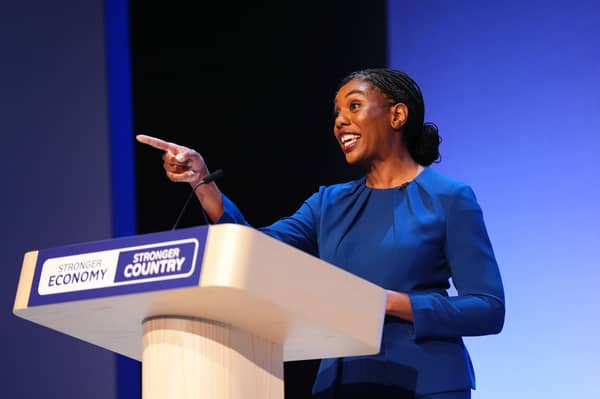 Kemi Badenoch during her conference speech
