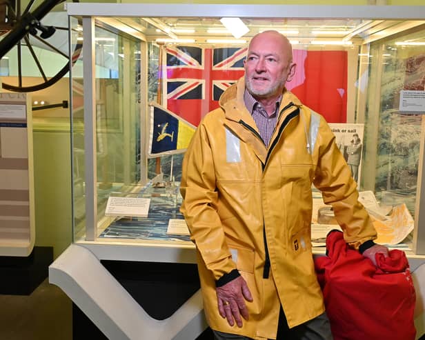 Dr Gerry Hughes, at the opening of the display dedicated to his achievements