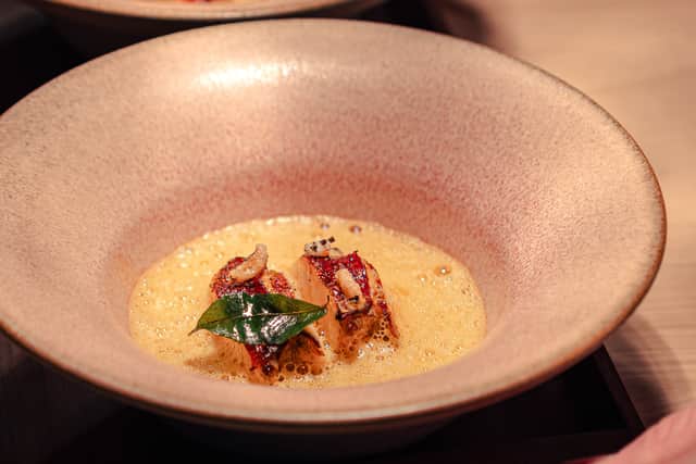 The scallop dish at Falls by Orry Shand