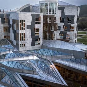 A general view of the Scottish Parliament building, Holyrood, Edinburgh