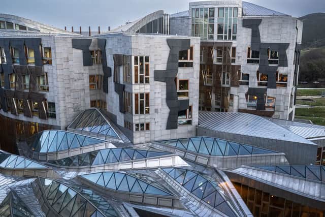A general view of the Scottish Parliament building, Holyrood, Edinburgh