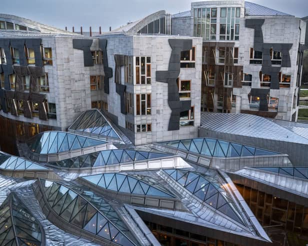 A general view of the Scottish Parliament building, Holyrood, Edinburgh