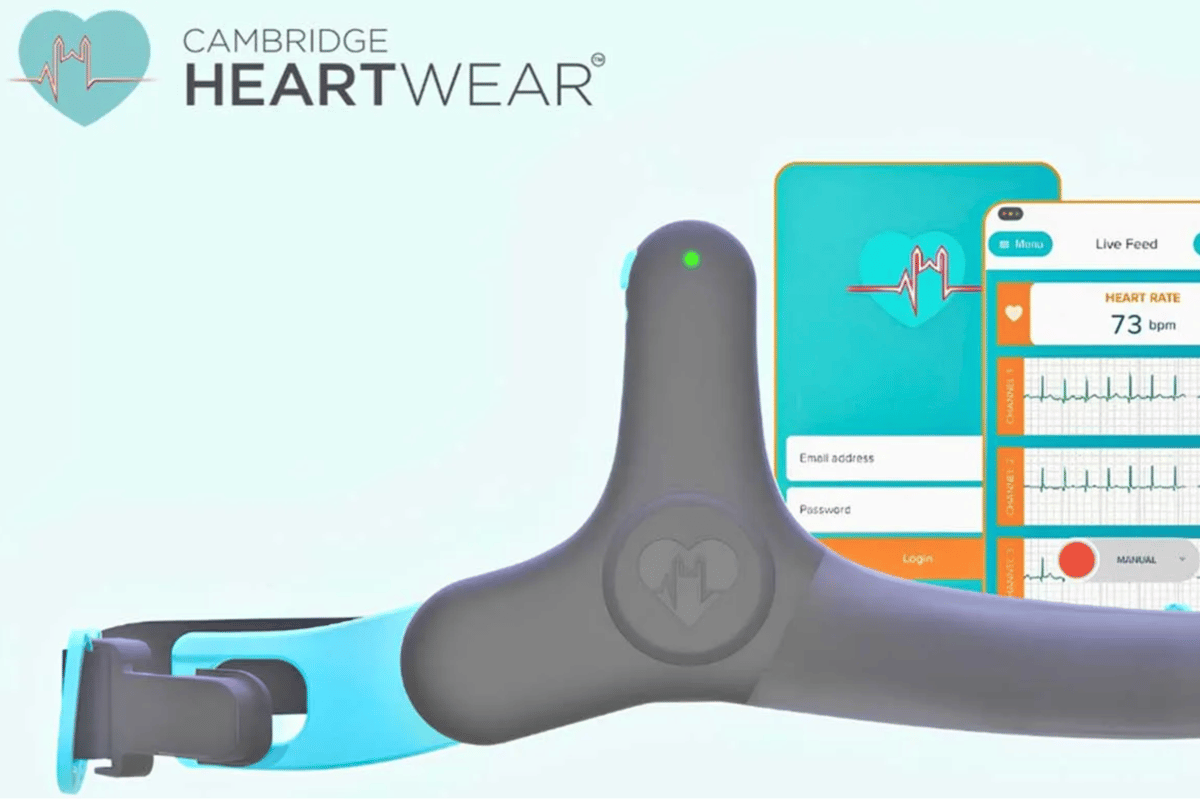 Cambridge Heartwear wins £184m NHS contract for world's first reusable ECG wearable