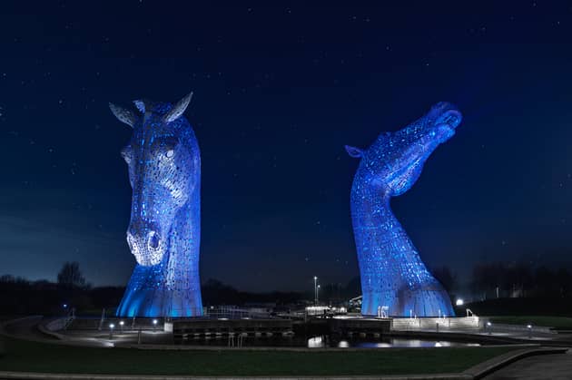 To mark World Arthritis Day on Monday, the Kelpies and other prominent landmarks will be illuminated in blue